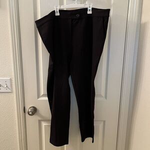 Betabrand Dress Pant Crop Yoga Pants Black W0940 Women's Size 14 Long NWOT